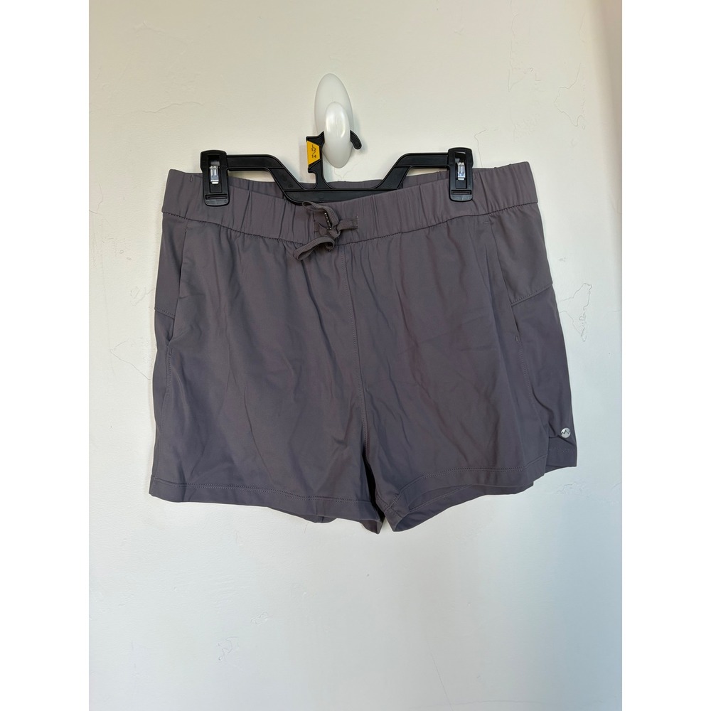 Willit Womens Hiking Travel Shorts Gray Elastic Waist Drawstring‎ Pockets L